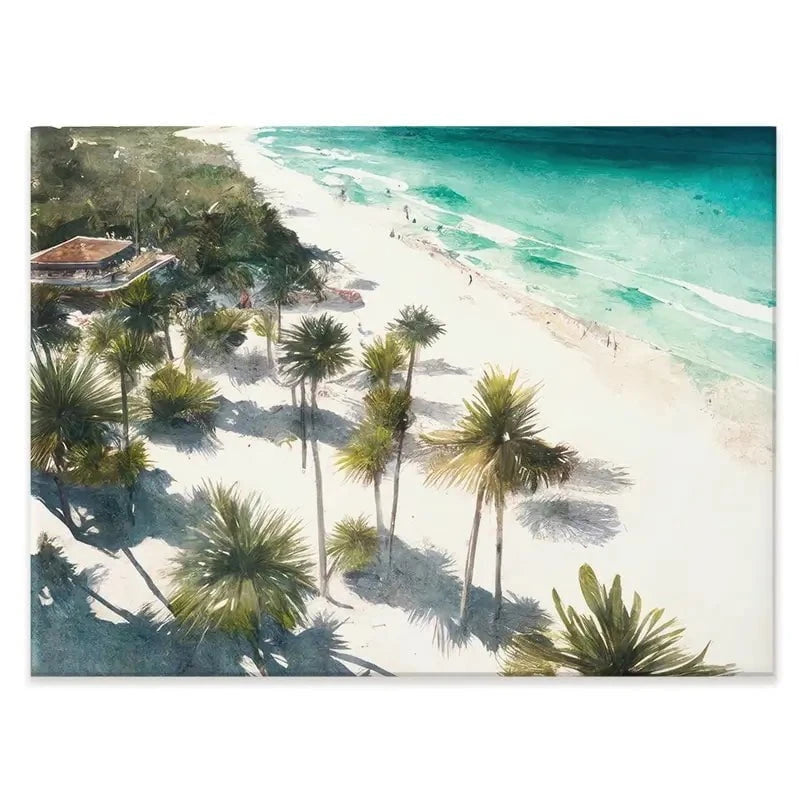 Beach And Palms Canvas Print Beach And Palms Canvas Print wall art product Svetlana Aleynikova