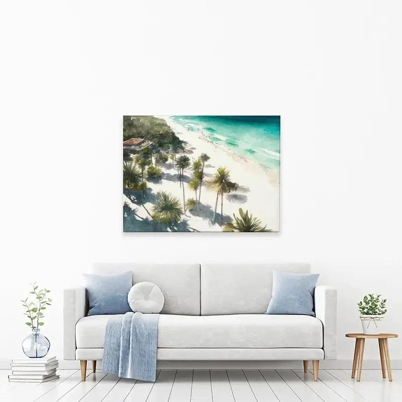 Beach And Palms Canvas Print Beach And Palms Canvas Print wall art product Svetlana Aleynikova