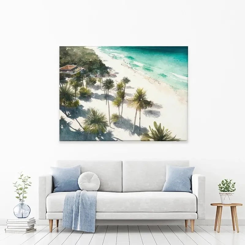 Beach And Palms Canvas Print Beach And Palms Canvas Print wall art product Svetlana Aleynikova