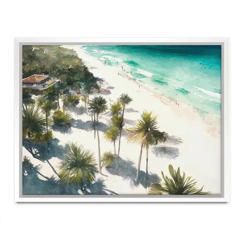 Beach And Palms Canvas Print Beach And Palms Canvas Print wall art product Svetlana Aleynikova