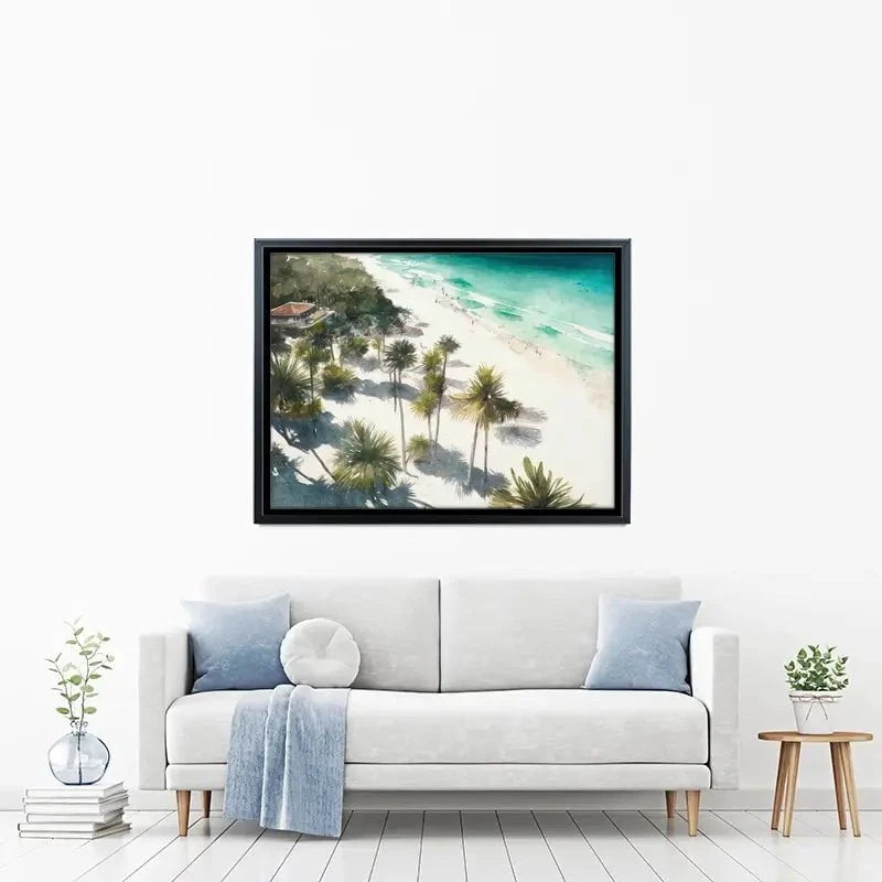 Beach And Palms Canvas Print Beach And Palms Canvas Print wall art product Svetlana Aleynikova