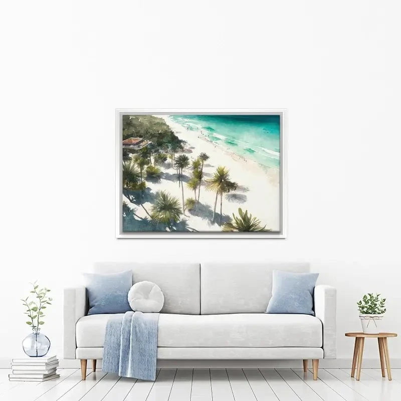 Beach And Palms Canvas Print Beach And Palms Canvas Print wall art product Svetlana Aleynikova