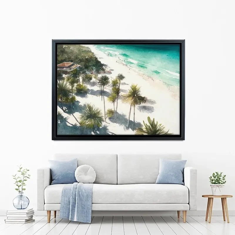 Beach And Palms Canvas Print Beach And Palms Canvas Print wall art product Svetlana Aleynikova