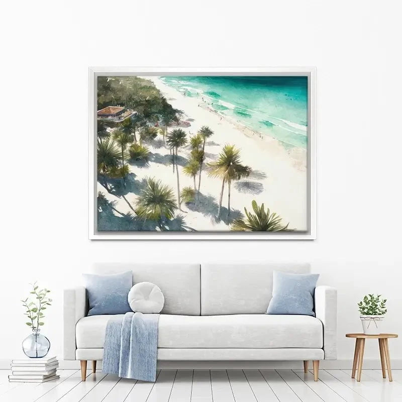 Beach And Palms Canvas Print Beach And Palms Canvas Print wall art product Svetlana Aleynikova