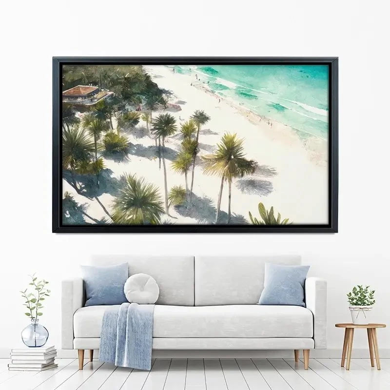 Beach And Palms Canvas Print Beach And Palms Canvas Print wall art product Svetlana Aleynikova