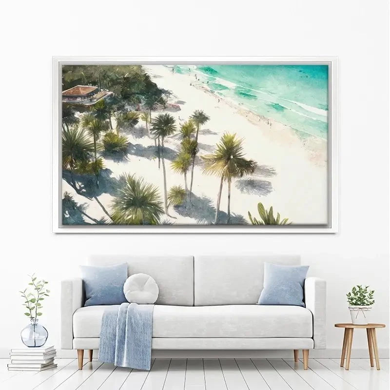 Beach And Palms Canvas Print Beach And Palms Canvas Print wall art product Svetlana Aleynikova