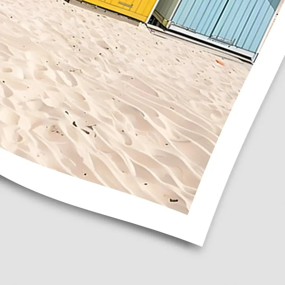Beach Huts In A Row Art Print Beach Huts In A Row Art Print wall art product Art Print Shop