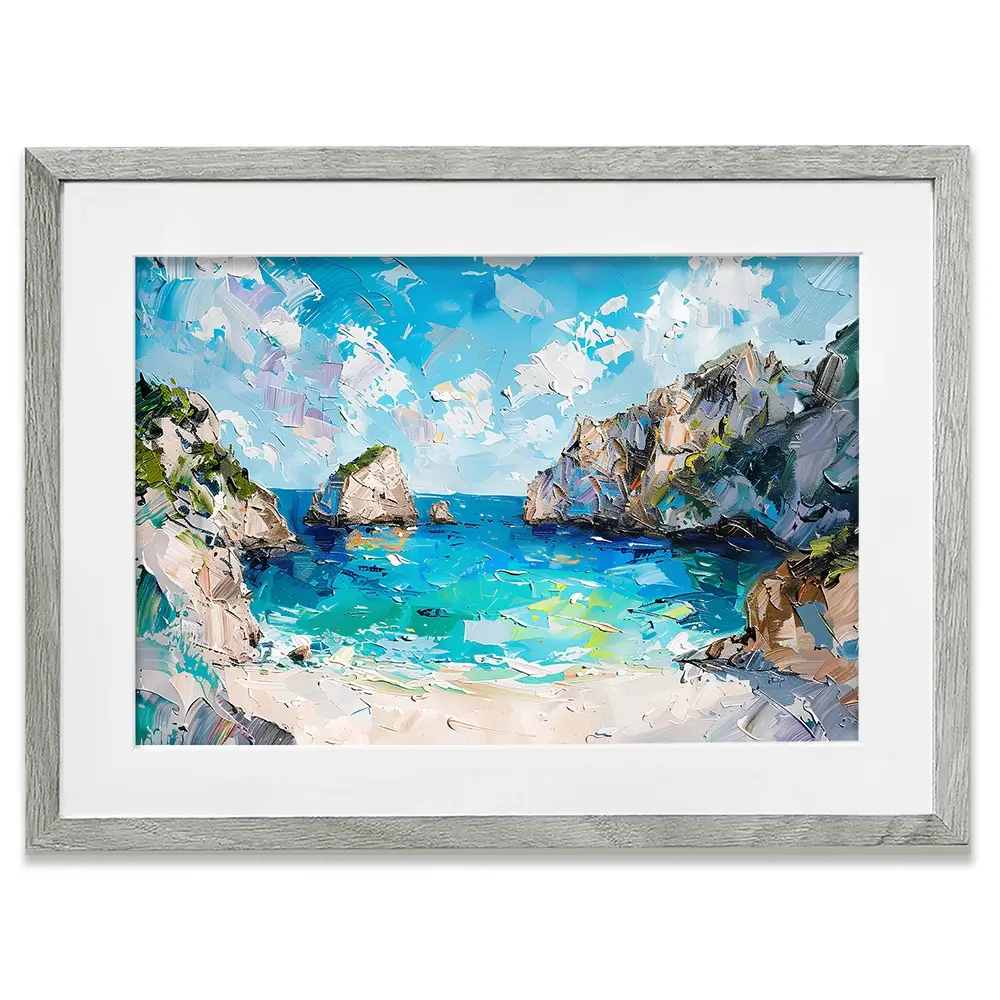 Beach Painting Framed Art Print Beach Painting Framed Art Print wall art product Elena Avanesova