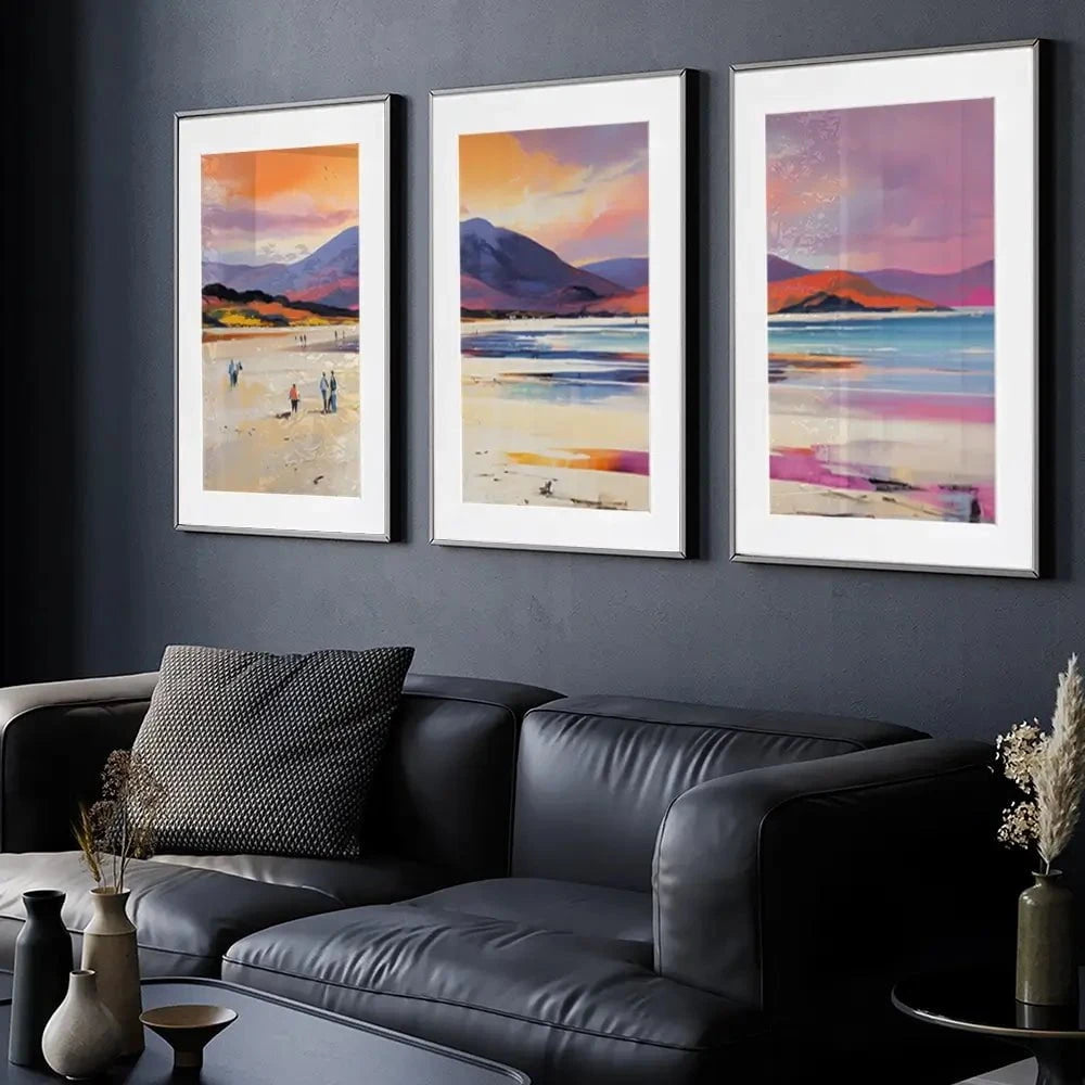 Beach Stroll Framed Art Print Trio Beach Stroll Framed Art Print Trio wall art product David Alexander Elder