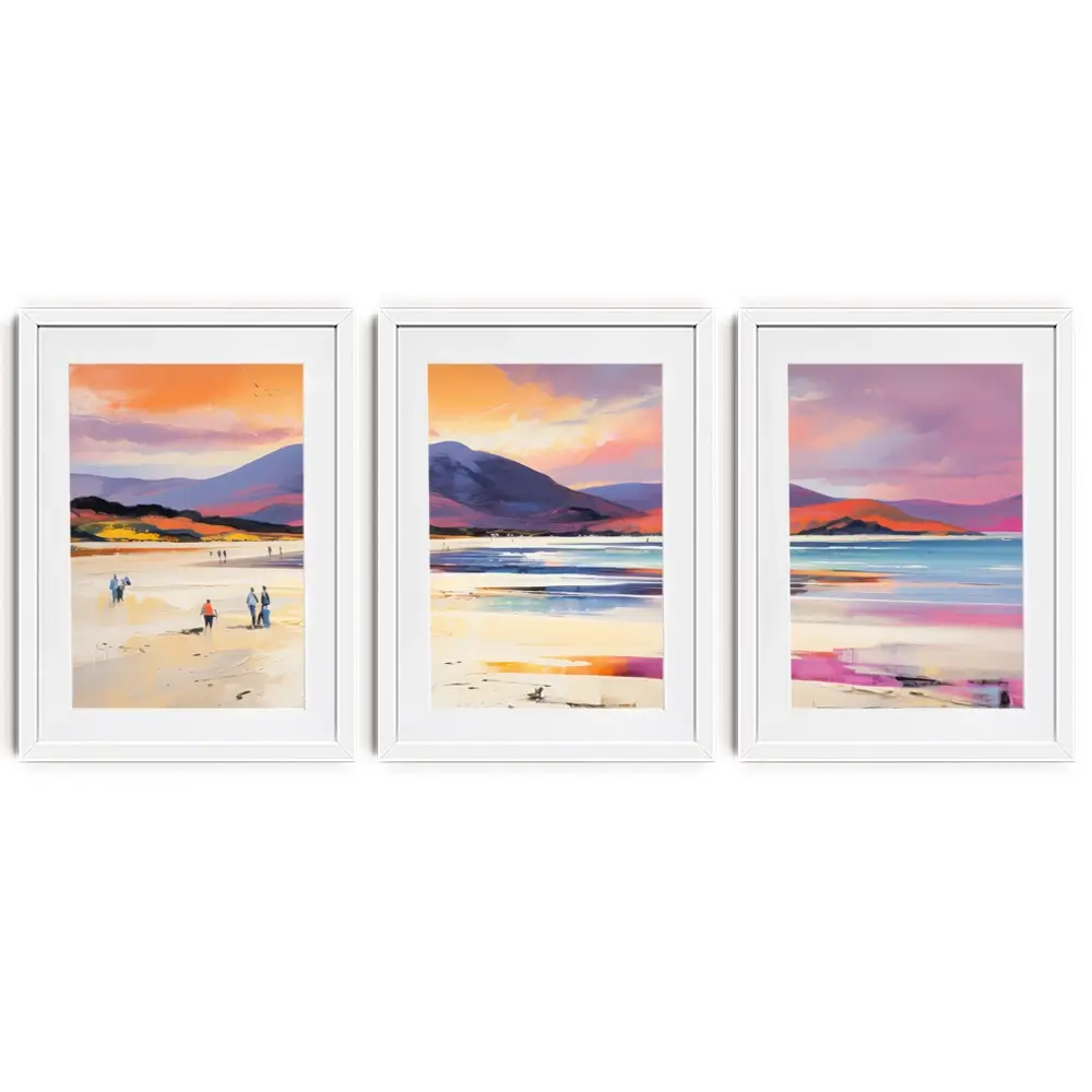 Beach Stroll Framed Art Print Trio Beach Stroll Framed Art Print Trio wall art product David Alexander Elder