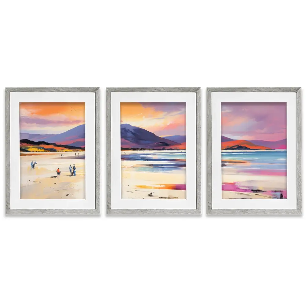 Beach Stroll Framed Art Print Trio Beach Stroll Framed Art Print Trio wall art product David Alexander Elder