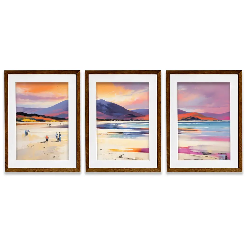 Beach Stroll Framed Art Print Trio Beach Stroll Framed Art Print Trio wall art product David Alexander Elder