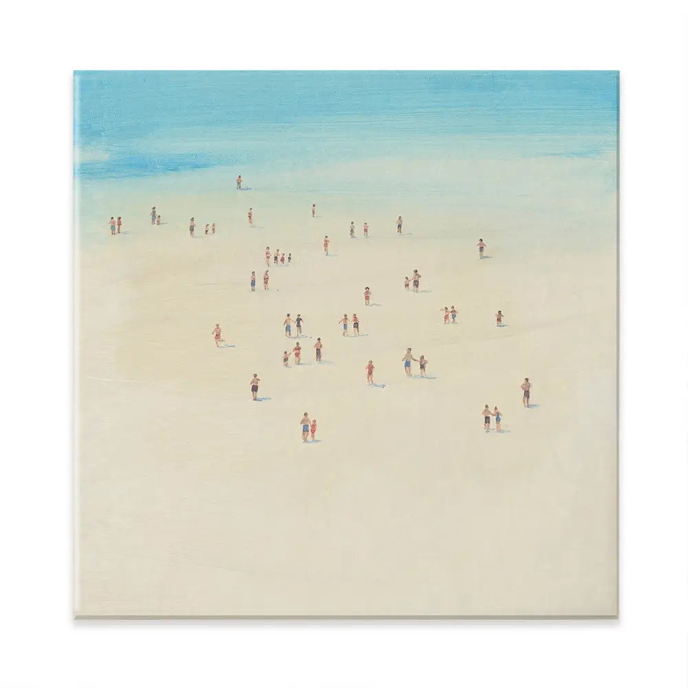 Beach Time Square Canvas Print Beach Time Square Canvas Print wall art product Tim T