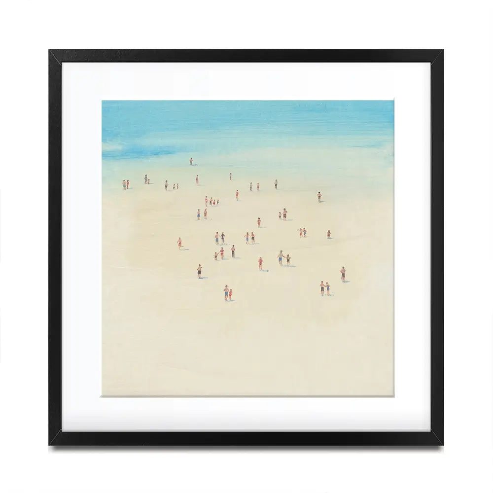 Beach Time Square Framed Art Print Beach Time Square Framed Art Print wall art product Tim T