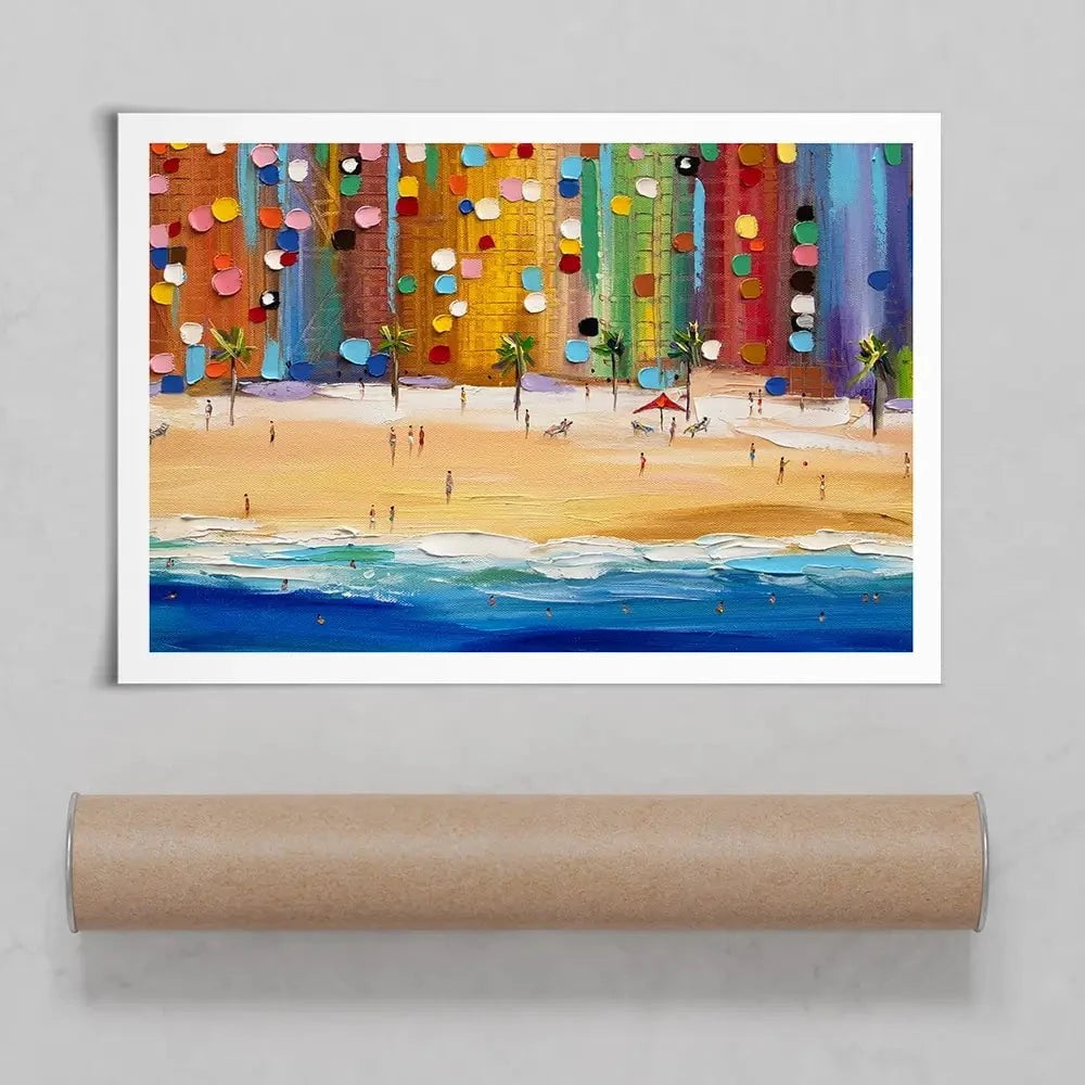 Beach Vibes Art Print Beach Vibes Art Print wall art product Ekaterina Ermilkina
