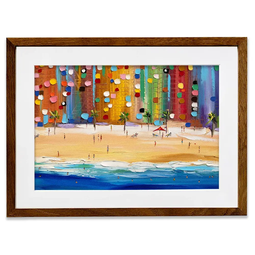 Beach Vibes Framed Art Print Beach Vibes Framed Art Print wall art product Ekaterina Ermilkina