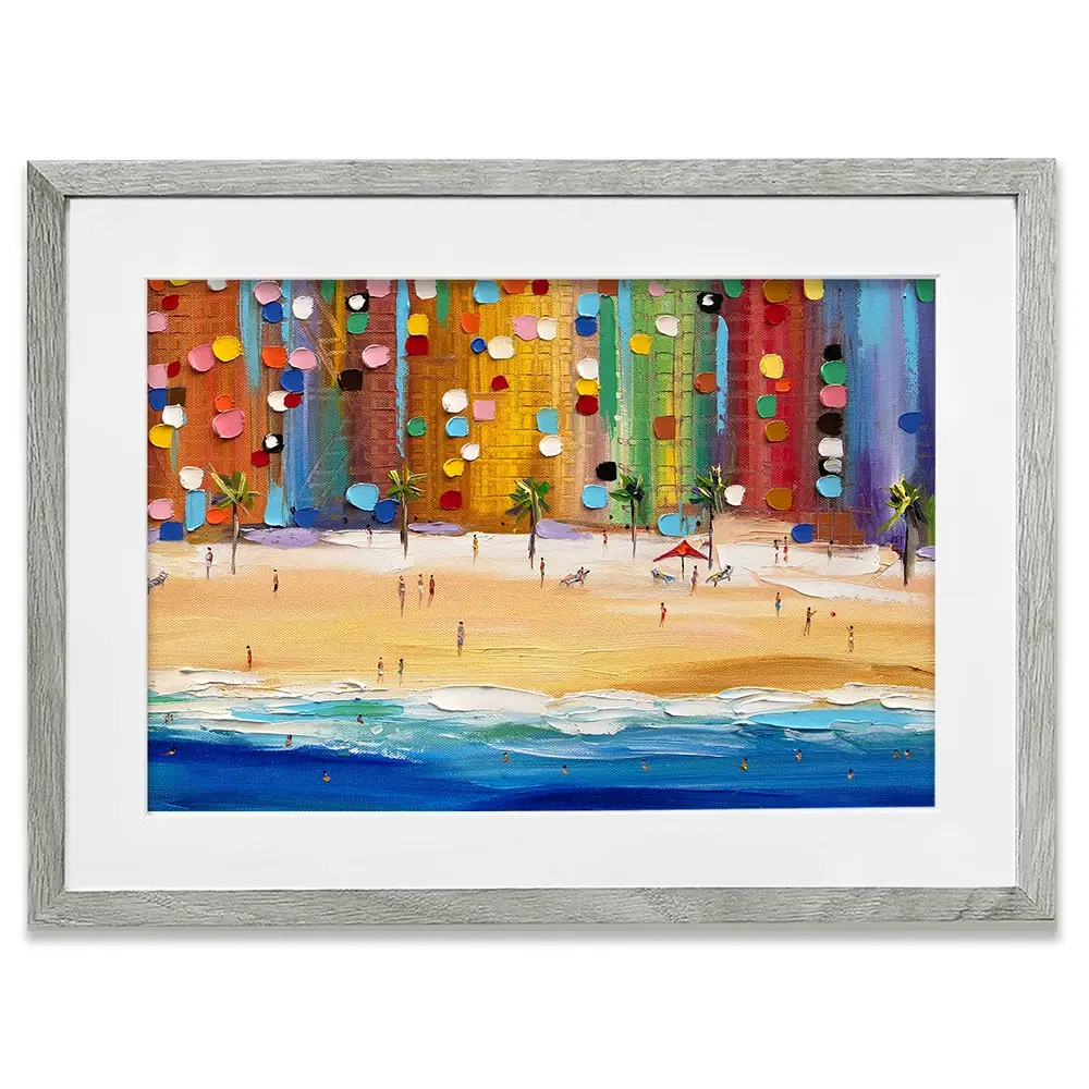 Beach Vibes Framed Art Print Beach Vibes Framed Art Print wall art product Ekaterina Ermilkina