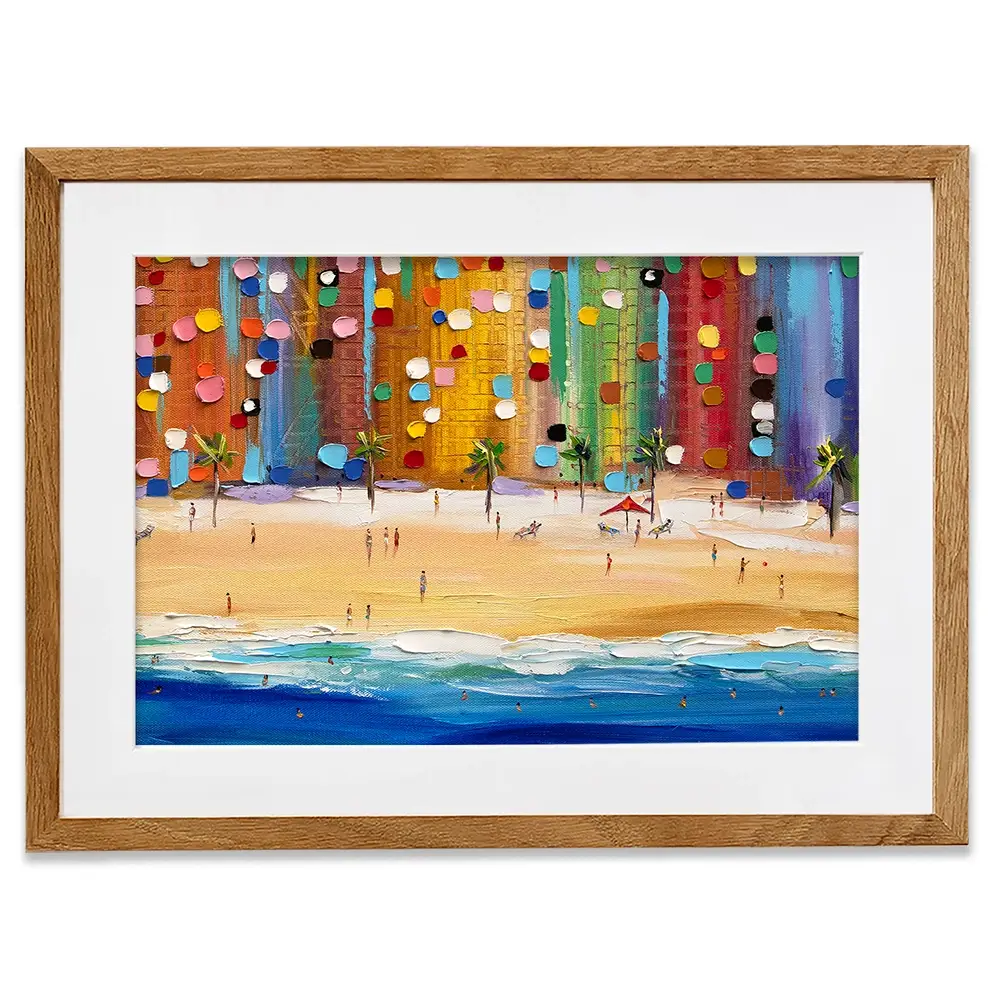 Beach Vibes Framed Art Print Beach Vibes Framed Art Print wall art product Ekaterina Ermilkina