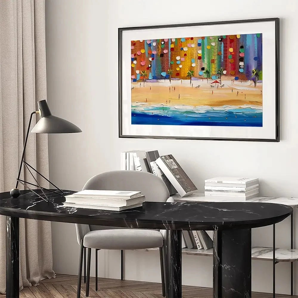 Beach Vibes Framed Art Print Beach Vibes Framed Art Print wall art product Ekaterina Ermilkina