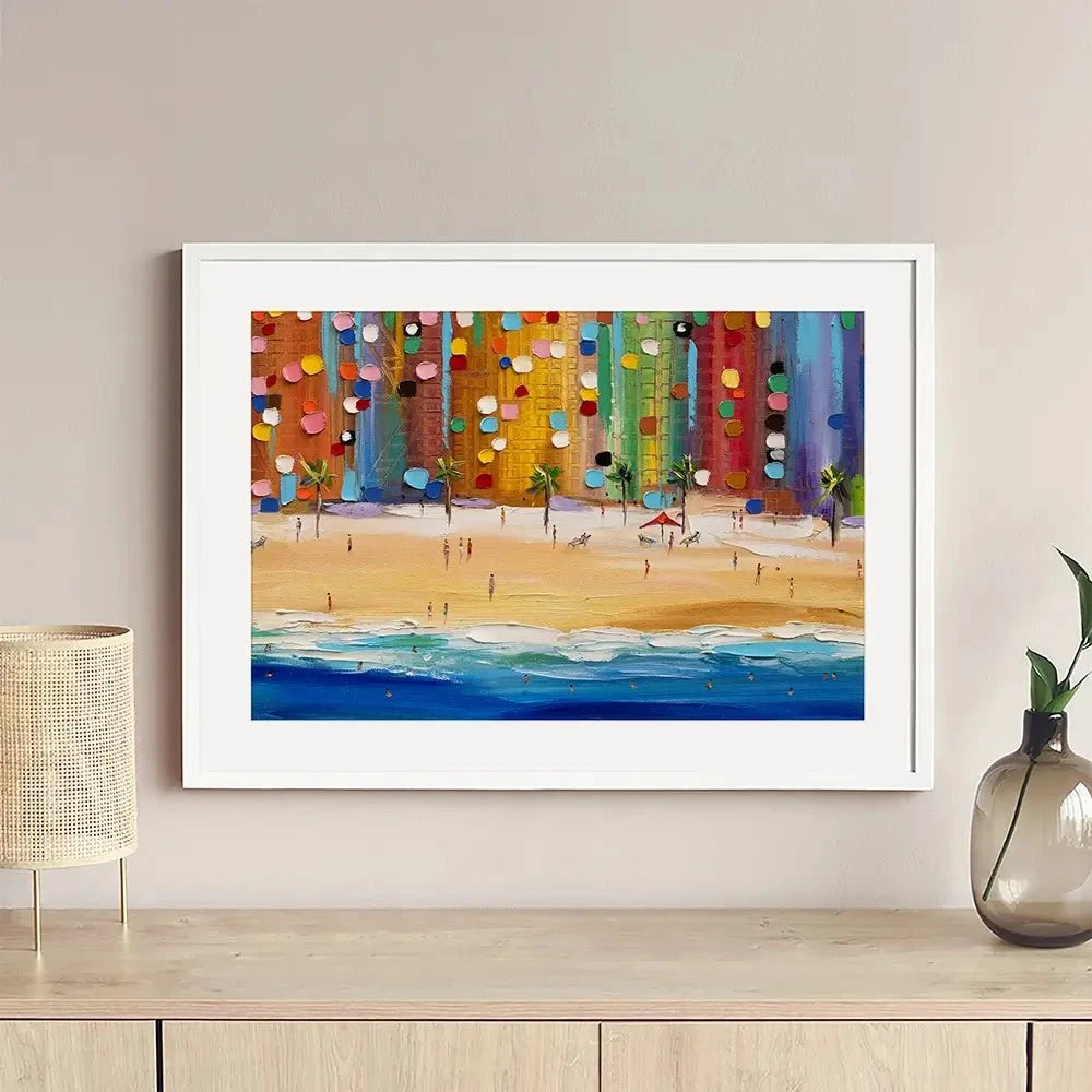 Beach Vibes Framed Art Print Beach Vibes Framed Art Print wall art product Ekaterina Ermilkina