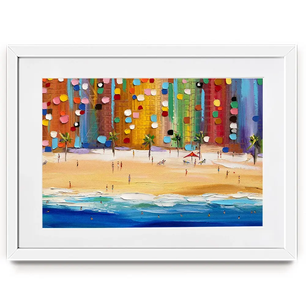 Beach Vibes Framed Art Print Beach Vibes Framed Art Print wall art product Ekaterina Ermilkina