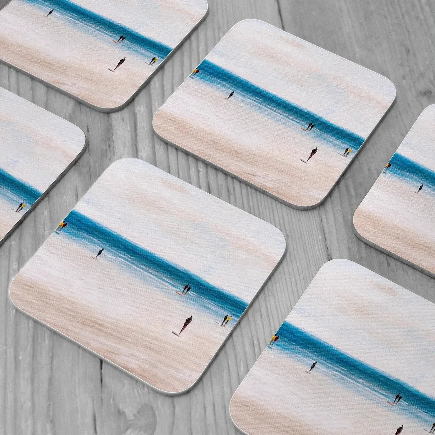 Beach Walks Coaster Set Rainbow Soul Tree Coaster Set | Rainbow Soul Tree Art Coasters wall art product CYC / Shutterstock