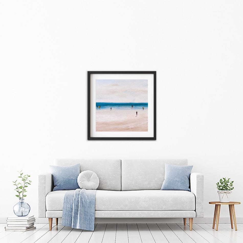 Beach Walks Square Framed Art Print wall art product CYC / Shutterstock