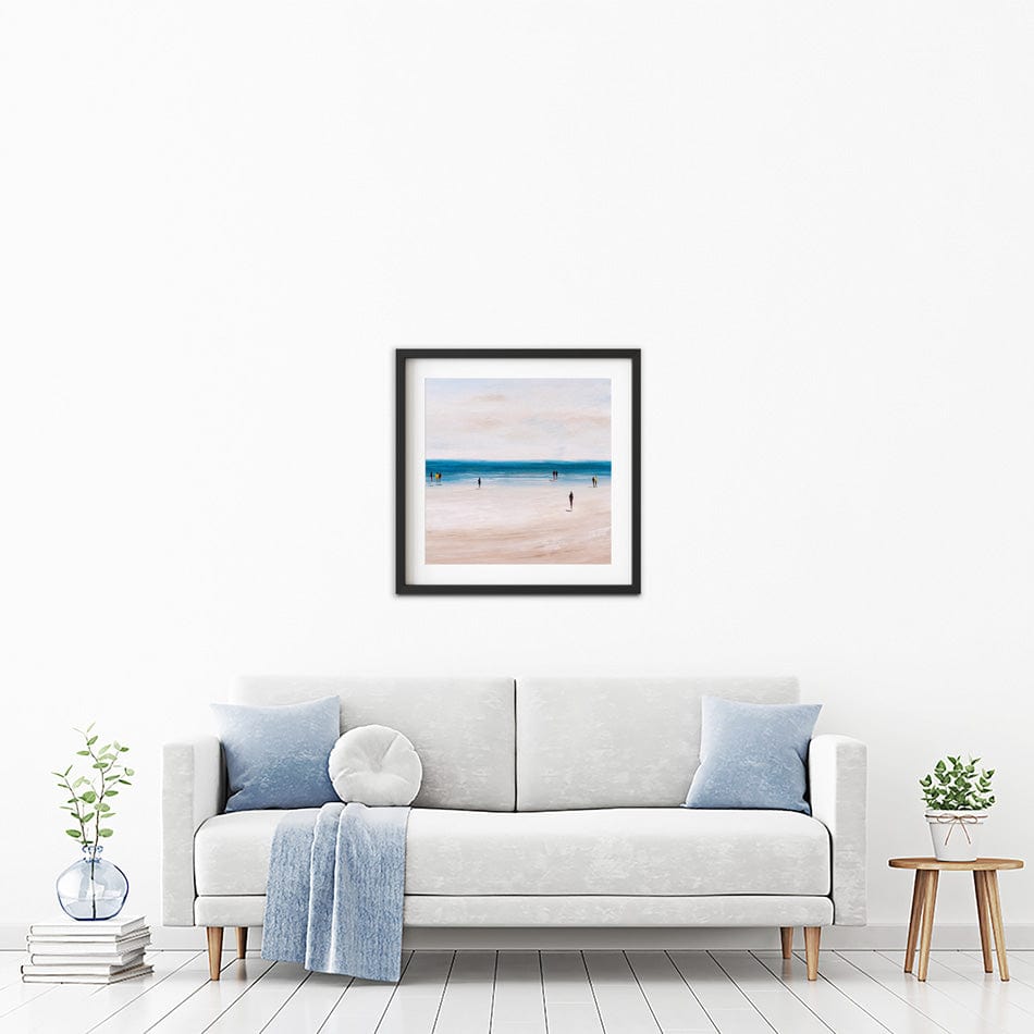 Beach Walks Square Framed Art Print wall art product CYC / Shutterstock