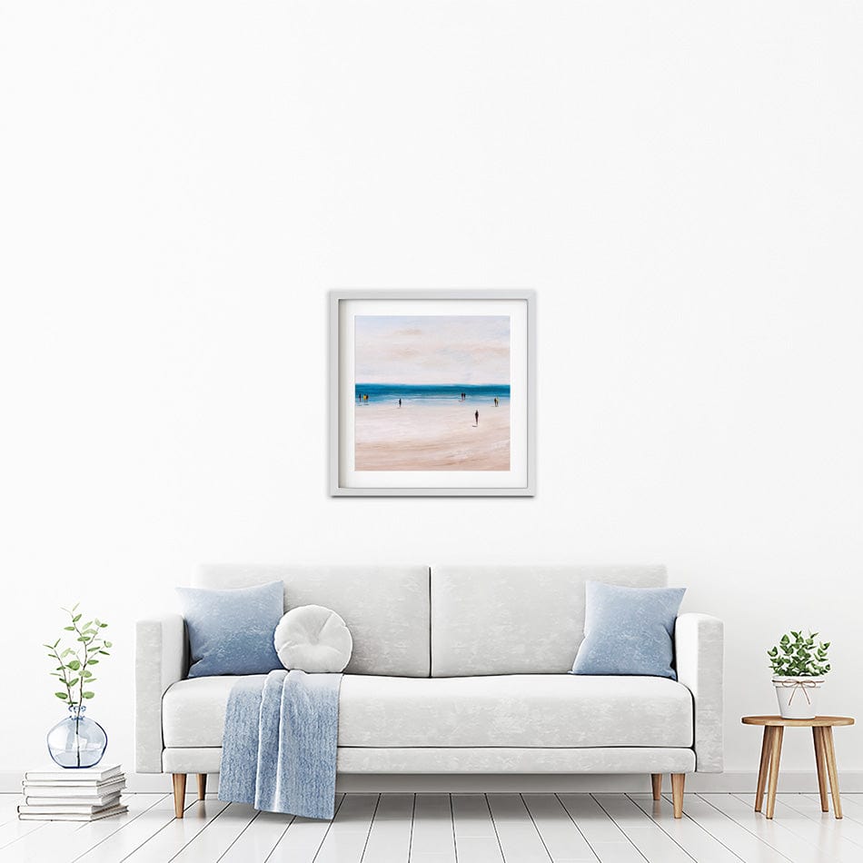 Beach Walks Square Framed Art Print wall art product CYC / Shutterstock