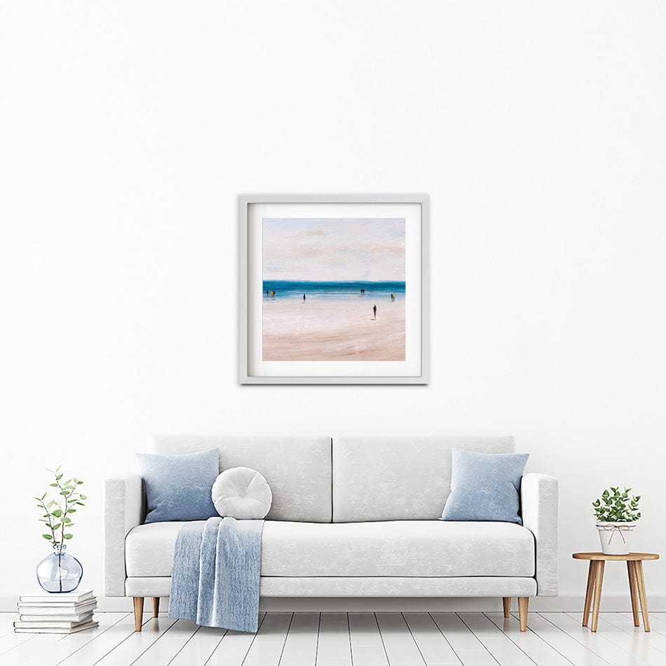 Beach Walks Square Framed Art Print wall art product CYC / Shutterstock