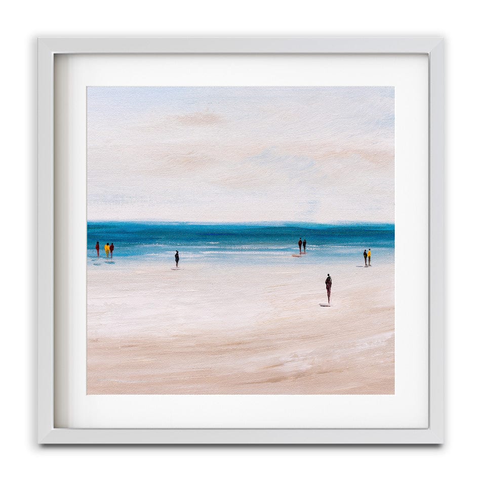 Beach Walks Square Framed Art Print wall art product CYC / Shutterstock