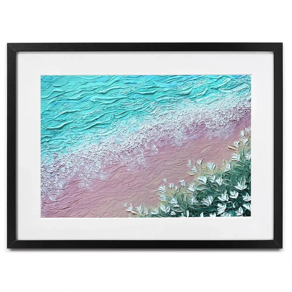 Beachy Flowers Framed Art Print Beachy Flowers Framed Art Print wall art product Nada Khatib