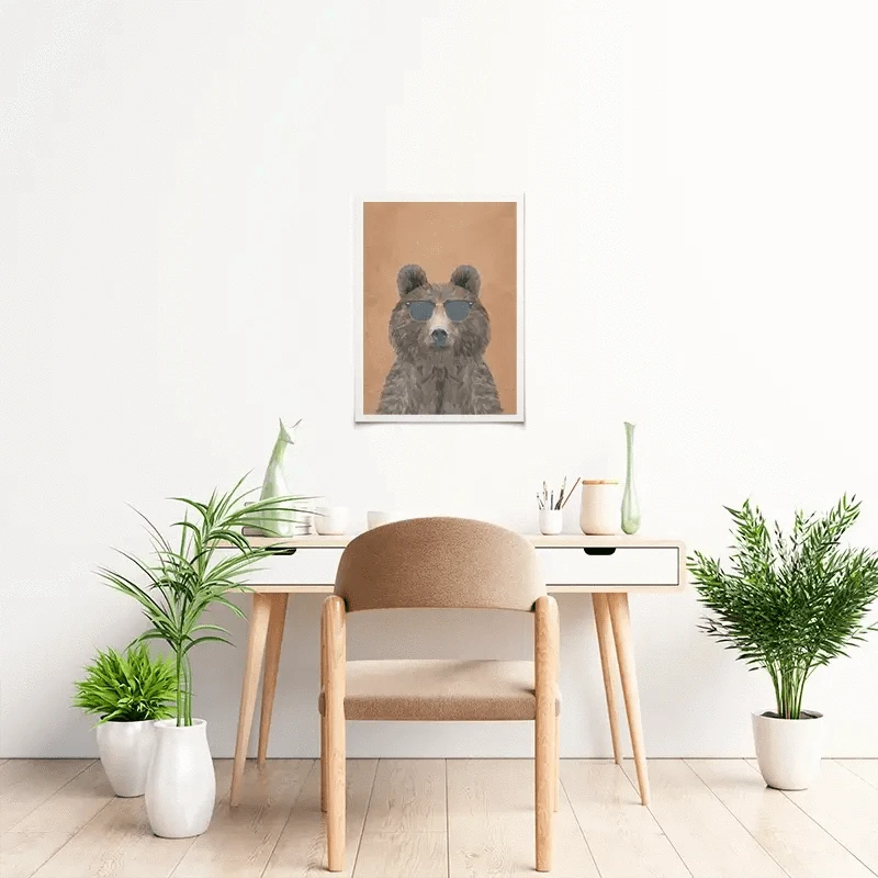 Beary Nice To Meet You Art Print Beary Nice To Meet You Art Print wall art product Sarah Manovski