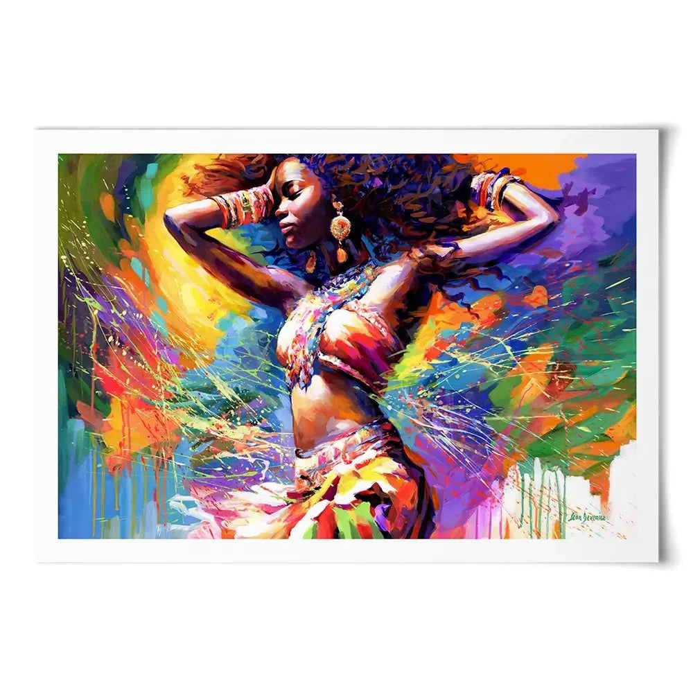 Beautiful African Woman Art Print Beautiful African Woman Art Print wall art product Leon Devenice