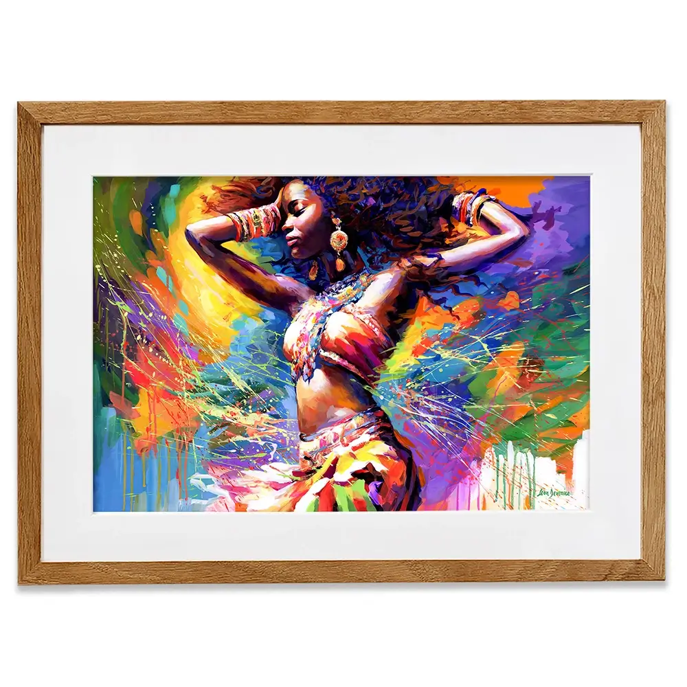 Beautiful African Woman Framed Art Print Beautiful African Woman Framed Art Print wall art product Leon Devenice