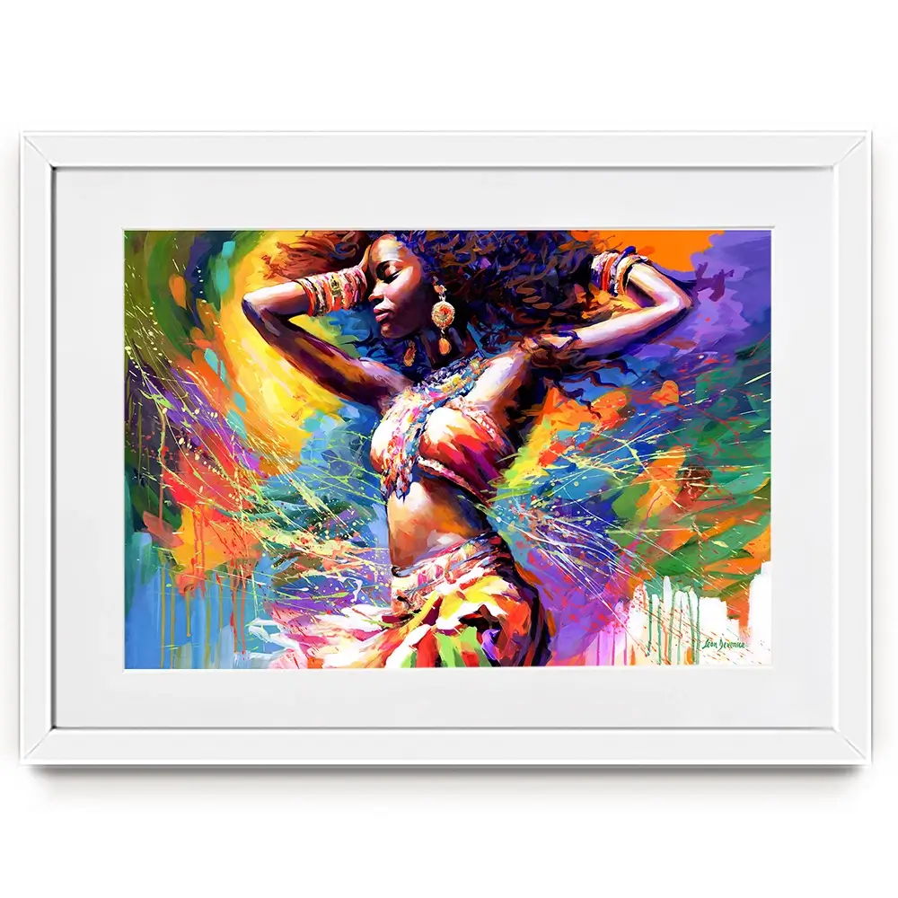 Beautiful African Woman Framed Art Print Beautiful African Woman Framed Art Print wall art product Leon Devenice