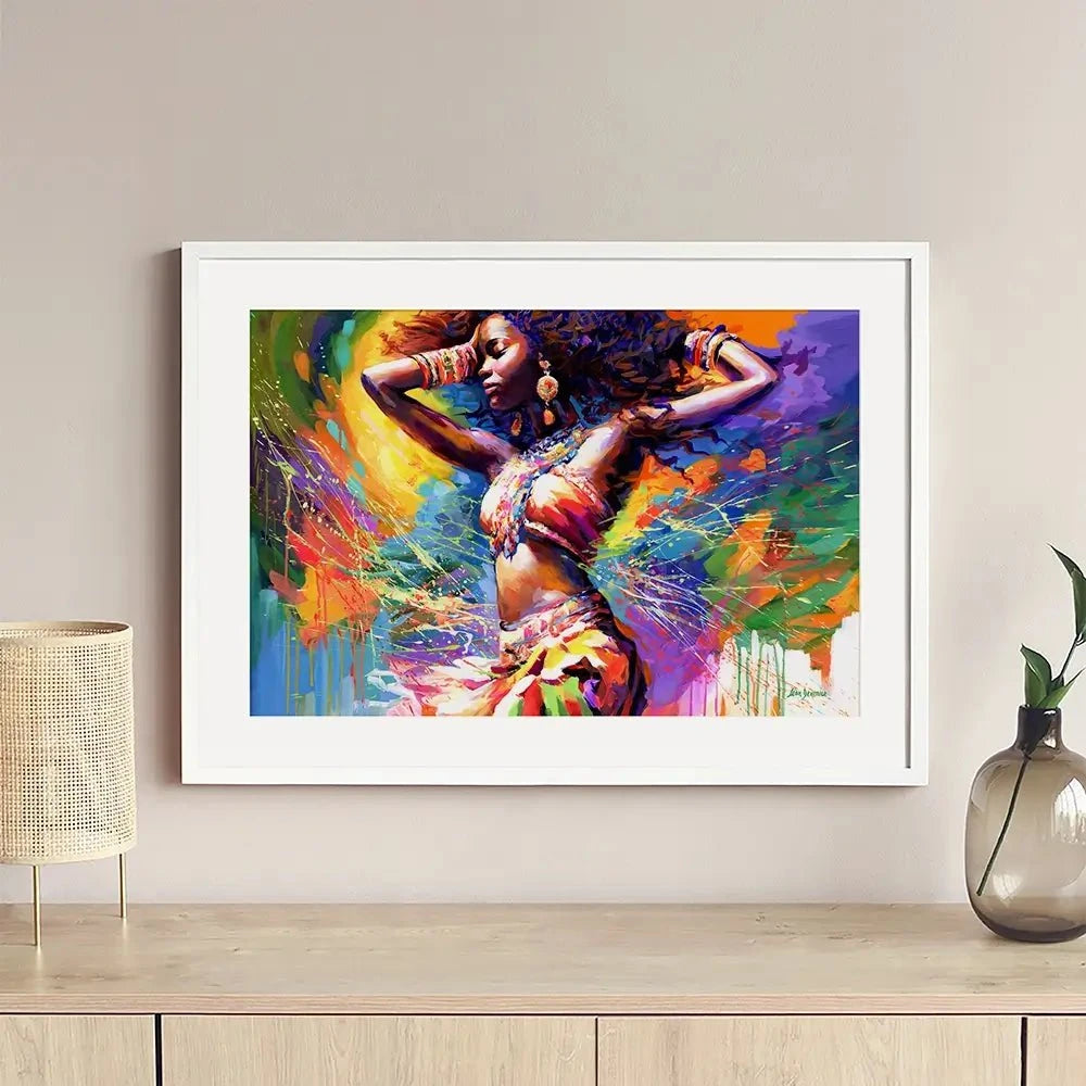 Beautiful African Woman Framed Art Print Beautiful African Woman Framed Art Print wall art product Leon Devenice