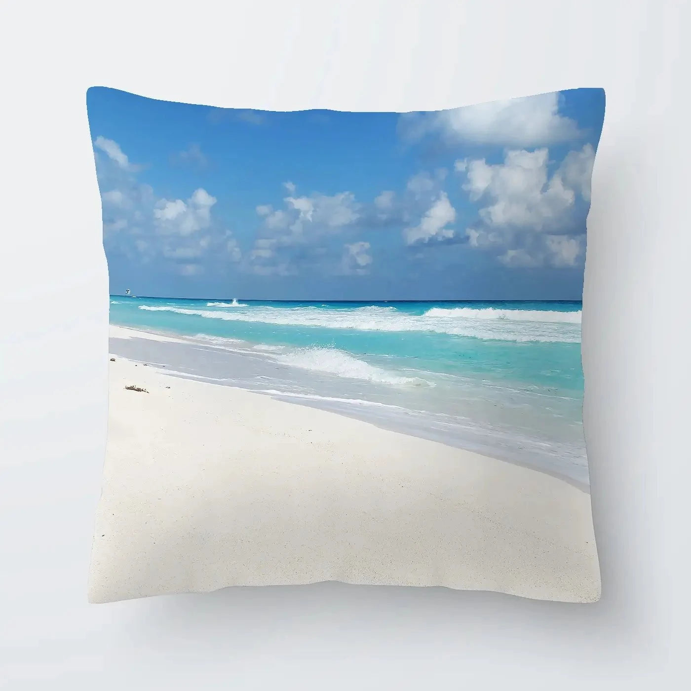 Beautiful Beach Scene Cushion Beautiful Beach Scene Cushion wall art product Ligia Aguilar / Shutterstock