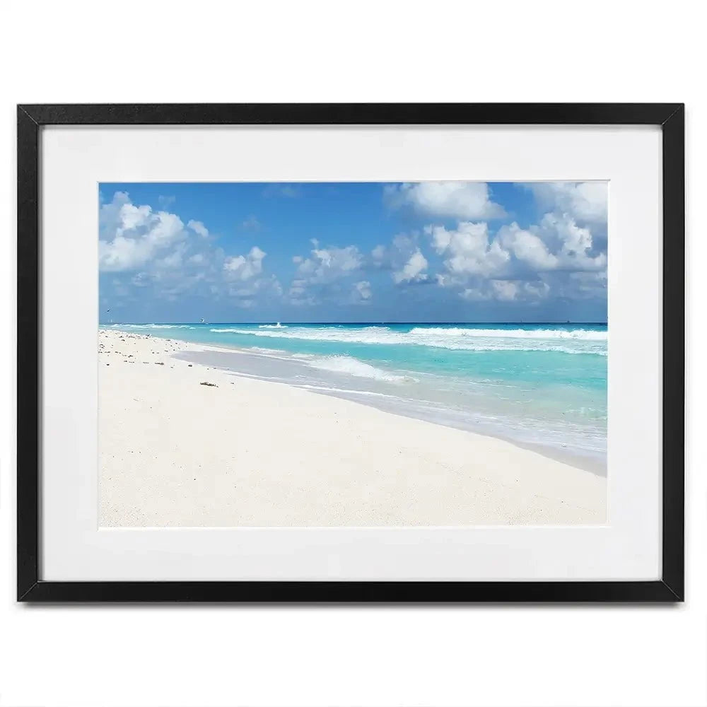 Beautiful Beach Scene Framed Art Print Beautiful Beach Scene Framed Art Print wall art product Ligia Aguilar / Shutterstock