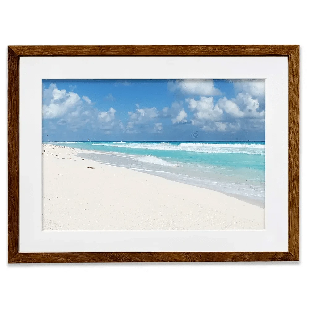 Beautiful Beach Scene Framed Art Print Beautiful Beach Scene Framed Art Print wall art product Ligia Aguilar / Shutterstock