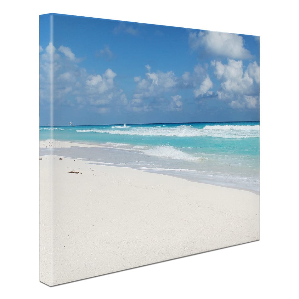 Beautiful Beach Scene Square Canvas Print wall art product Ligia Aguilar / Shutterstock