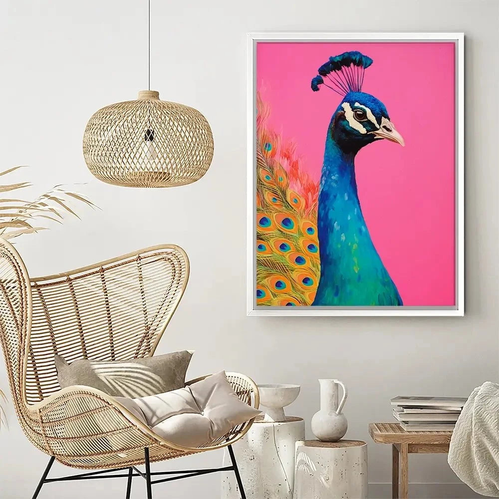 Beautiful Peacock Canvas Print Beautiful Peacock Canvas Print wall art product Treechild
