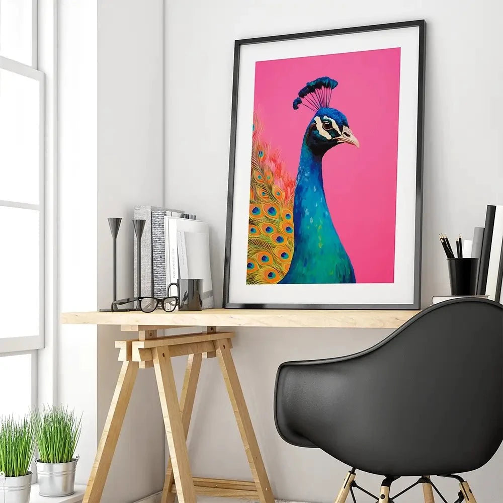 Beautiful Peacock Framed Art Print Beautiful Peacock Framed Art Print wall art product Treechild