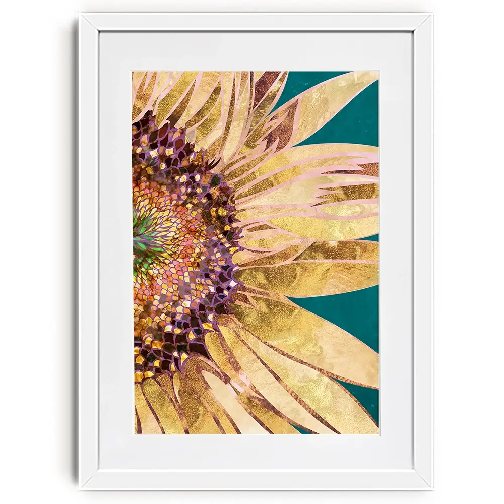 Beautiful Sunflower Portrait Framed Art Print Beautiful Sunflower Portrait Framed Art Print wall art product Sarah Manovski