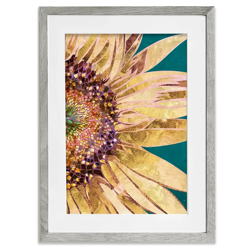 Beautiful Sunflower Portrait Framed Art Print Beautiful Sunflower Portrait Framed Art Print wall art product Sarah Manovski