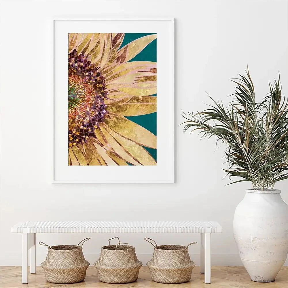 Beautiful Sunflower Portrait Framed Art Print Beautiful Sunflower Portrait Framed Art Print wall art product Sarah Manovski