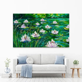 Beautiful Water Lillies Canvas Print Beautiful Water Lillies Canvas Print wall art product Estelle Grengs - Independent