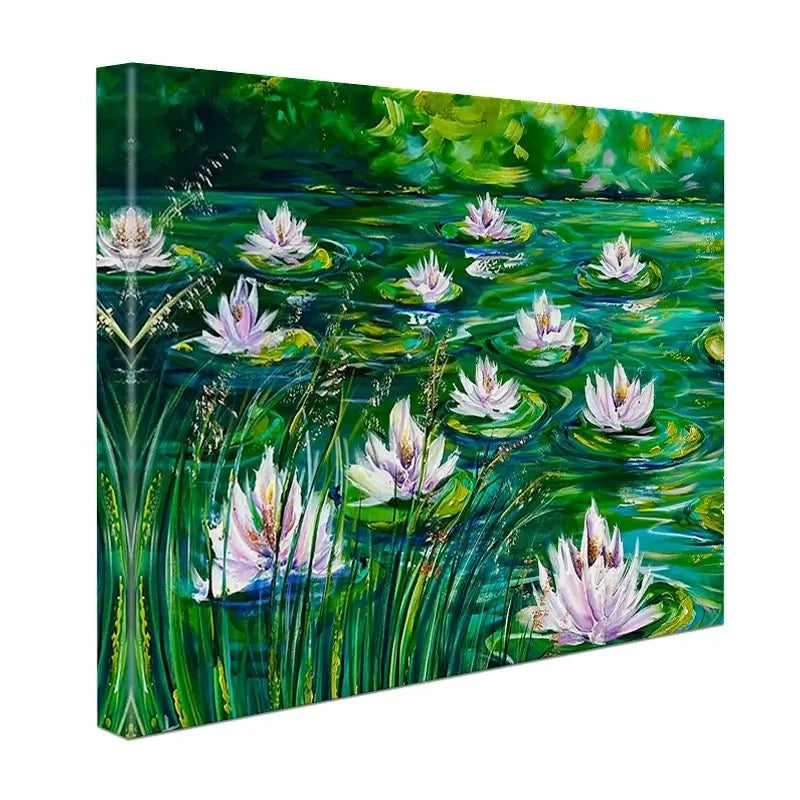 Beautiful Water Lillies Canvas Print Beautiful Water Lillies Canvas Print wall art product Estelle Grengs - Independent