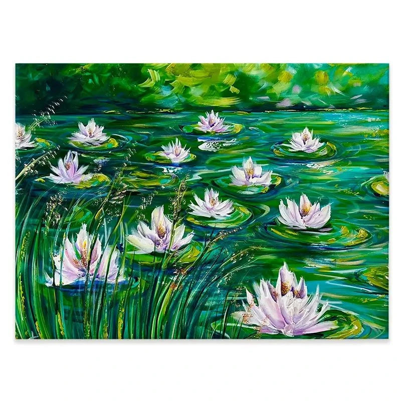 Beautiful Water Lillies Canvas Print Beautiful Water Lillies Canvas Print wall art product Estelle Grengs - Independent