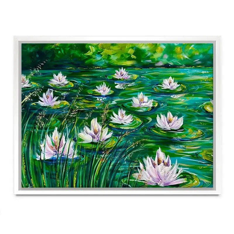 Beautiful Water Lillies Canvas Print Beautiful Water Lillies Canvas Print wall art product Estelle Grengs - Independent